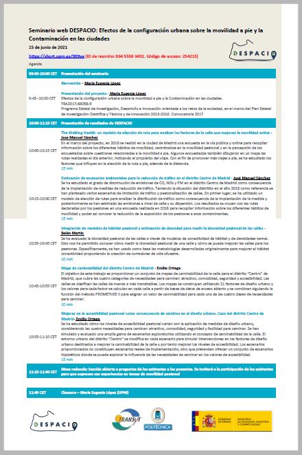 Seminario Final del proyecto Despacio